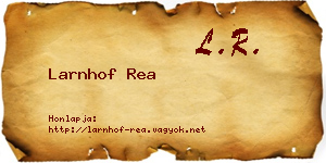 Larnhof Rea névjegykártya